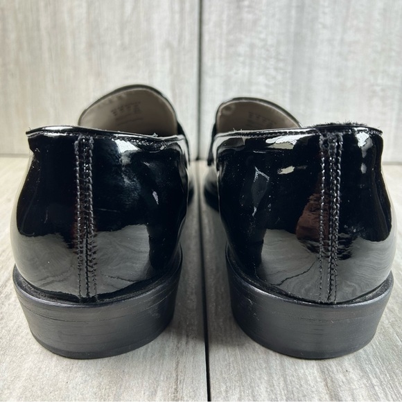 All Saints Watts Black Patent Leather Loafer Slip On Dress Shoe Mens Size 12 - Picture 8 of 10